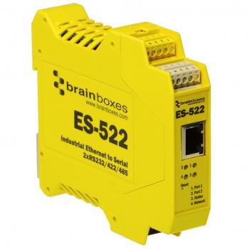 Brainboxes Industrial Ethernet to Serial Adapter