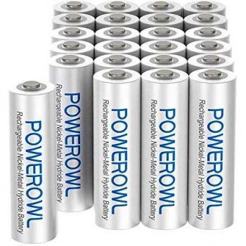 Pilas Recargables AAA POWEROWL 1000mAh Alta Capacidad 1.2V Precarga Ni-MH Pilas AAA Recargable Baja Autodescarga