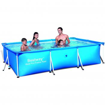 Bestway Deluxe Splash Frame - Piscina Tubular, 300 x 201 x 66 cm