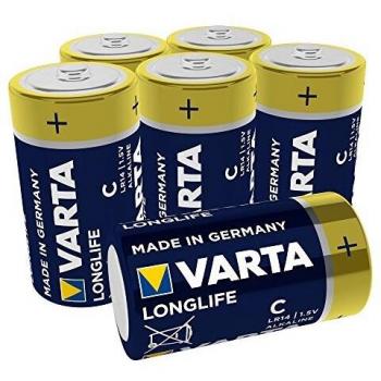 Varta Longlife Pack 6 Pilas Alcalinas C LR14 1.5V