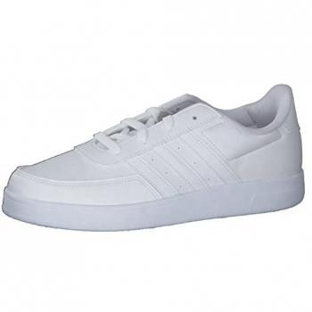 Zapatillas Adidas Breaknet 2.0 Lifestyle Court con Cordones para Niños, Color Blanco, Talla 30 EU
