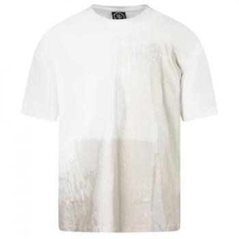 Camiseta PXP Estampado Rodillo de Pintura para Hombre - Blanco - Talla M - Jersey de Algodón