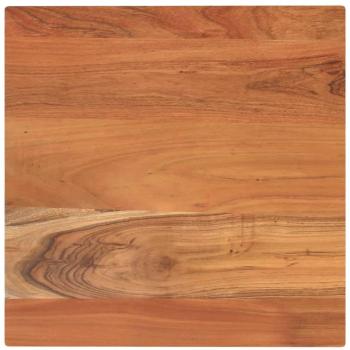 Tablero de mesa cuadrado de madera maciza de acacia 50x50x3,8 cm Marrón