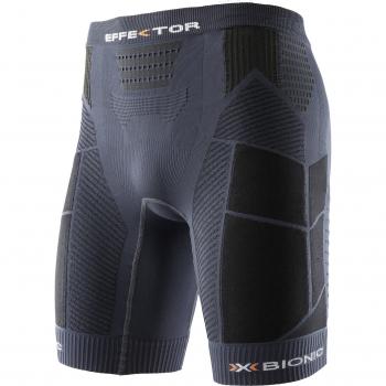 X-Bionic - Pantalones Cortos para Correr Effektor para Hombre, Hombre, Trail Running Man EFFEKTOR OW Pants Short, carbón y Negro