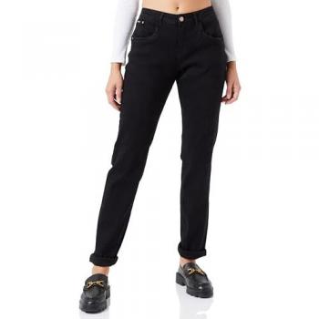 Cream Women's Skinny Fit Midrise Waist Regular Waistband 5 Pockets Jeans, Pitch Black Unwashed, Size: W31 L34