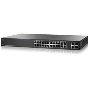 Cisco 200 Series Switch - 24 x 10/100/1000 Ports with 2 Combo Mini-GBIC Ports