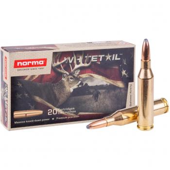 Norma Whitetail .243 Winchester 100gr Brass Cased Centerfire Rifle Ammunition for Medium Game, 20ct