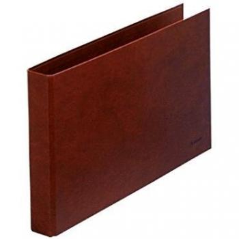 Dohe 9559 - Carpeta cuero forrado, 2 anillas de 40 mm, folio apaisado
