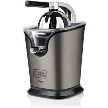 Black+Decker BXCJ100E Exprimidor, 100 W, Acero Inoxidable, Gris