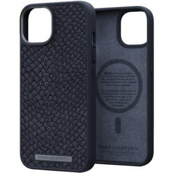 Funda Njord MagSafe de Piel de Salmón para iPhone 12/13/14 - Negro
