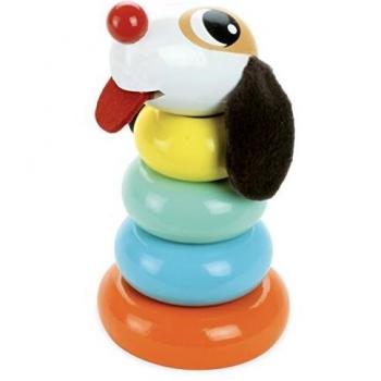 Vilac Perro Apilable de Madera Multicolor para Bebés 8 x 15 x 8 cm