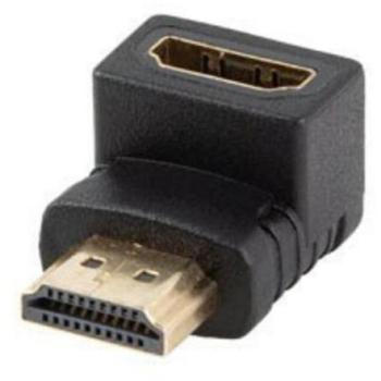 Adaptador HDMI 4K Lanberg Macho a Hembra Angular Abajo
