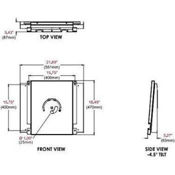 Peerless RMI3-FLIP - Soporte de pared para pantalla plana