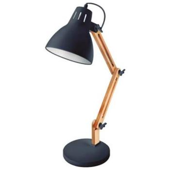 Flexo de sobremesa Hamu E27 Negro con diseño moderno y luz regulable