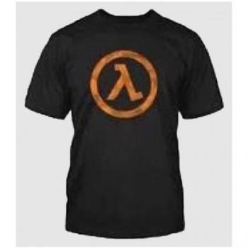 Camiseta Negra Halflife Lambda Logo Talla S