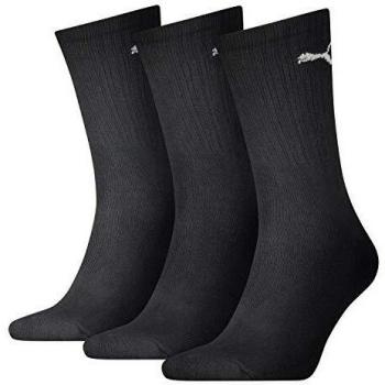 PUMA Sport Crew Lightweight, Black, 35/38, Pack Of 3
