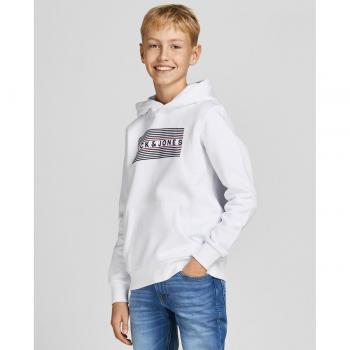 Sudadera de niño con capucha blanco de Jack & Jones
