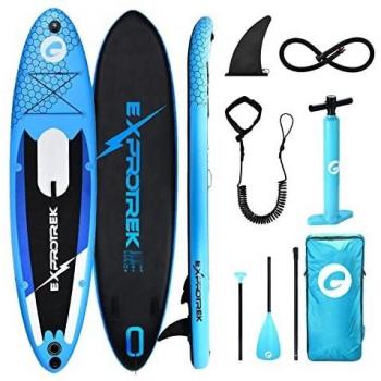 Tabla para Paddle Surf de Exprotrek, Tabla de Paddle Surf Hinchable, Set de Tabla para Sup, 8 Pulgadas de Espesor 150 KG MÁX