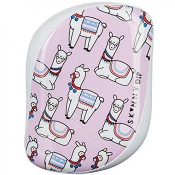 Tangle Teezer x Skinnydip Compact Styler Detangling Hairbrush, Lovely Llama