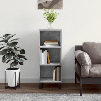 Aparador de hormigón gris 34.5X32.5x90 cm madera multicapa