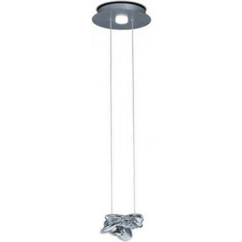 Lámpara colgante Nido Cromo pulido 1 bombilla 80cm, Inspired Lighting - Inspired Mantra - Nido - Colgante de techo 25cm Redondo 1 + 1 Luces 6W