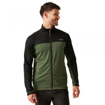 Regatta Men's Highton V Full Zip Fleece Jacket - Nephrite Green/Black, Size: XXL