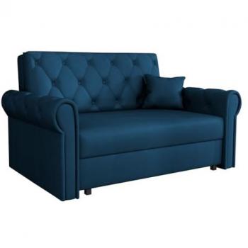 Sofá-cama Columbus 199 con caja de ropa de cama, dimensiones 85x148x98cm, color negro y función de descanso