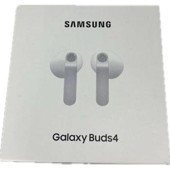 Auriculares Inalámbricos Samsung Galaxy Buds4 con Cancelación Activa de Ruido, Micrófono y Audio 360°, Bluetooth, Blancos