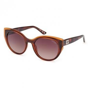 Guess GU7909 Women's Modern Round Sunglasses in Dark Havana/Gradient Brown, One Size