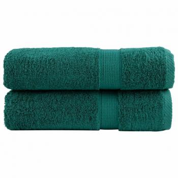 Toallas Premium SOLUND 2 piezas Verde 50x100 cm 600g/m²