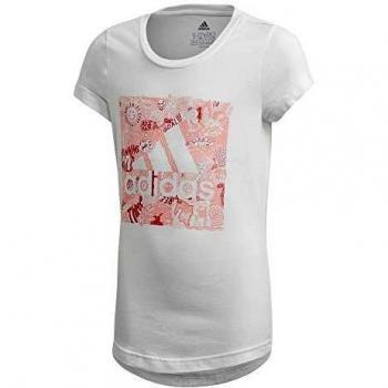 adidas Jg Mh Bos Box Camiseta, Niñas, Blanco, 170