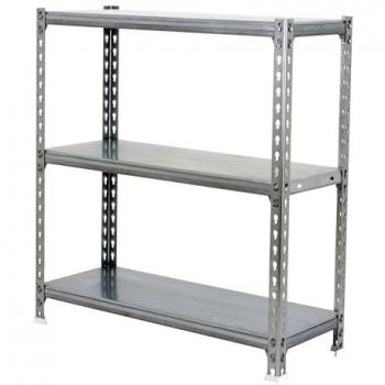 Estantería Metálica SimonRack de Almacenaje Galvanizada, 1000x1000x500 mm, 3 Baldas, Soporta 180 kg por Balda