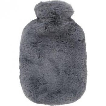 Almohadilla Térmica de Agua de Peluche Gris Oscuro 2 litros