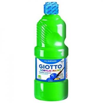 Giotto-533712 Témpera, 500 ml, Color Verde,