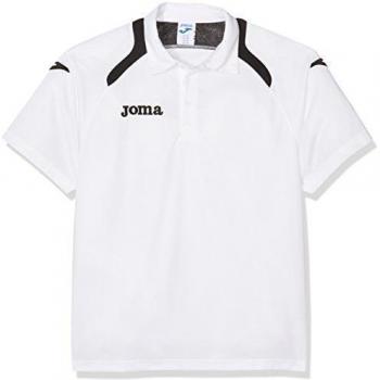Joma Champion II - Polo para niño de 8 años, color blanco / negro