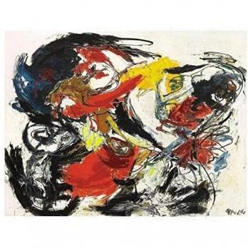 Appel Karel tete tragique size 65x50cmt.prees 51x40cmt Ed.200 Moder Lithografic watermark BFK riv