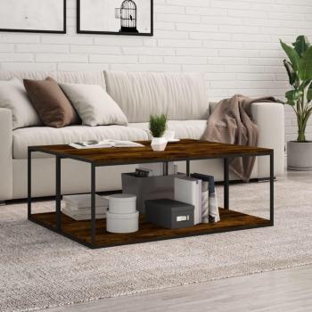 Estantes de pared 4 piezas de madera multicapa roble ahumado 100x40x1,5 cm Marrón