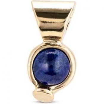 UNO de 50 - Gold-Plated Metal Charm with Lapis Lazuli Stone