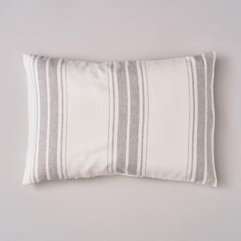 Funda de almohada de lino percal Suit Gris Bassols