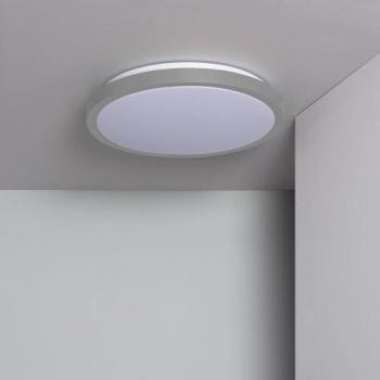 Plafón LED Circular 19W Ø400 mm CCT Seleccionable Faina Gris