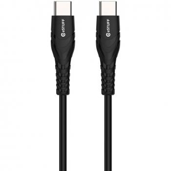 Cable USB-C - C eSTUFF 2 Negro de alta velocidad de transferencia de datos