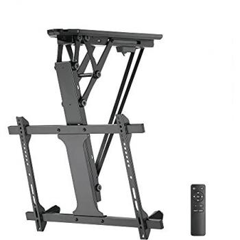 Holmios Soporte de Techo Motorizado para TV 32-70 VESA 600x400 Máx 35Kg con control remoto, apto para pantallas planas y curvas