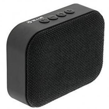 Altavoz Bluetooth Portátil TELLUR Callisto 3W, Diseño de Tela Ultra Compacto, Manos Libres, Radio FM, Negro