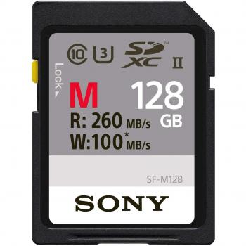 Sony 128 gb Sdxc Secure Digital Flash Memory Card - Extra Professional Series Class 10 Uhs-Ii/U3, Read 260Mb/S Write 100Mb/S, Sfg1M