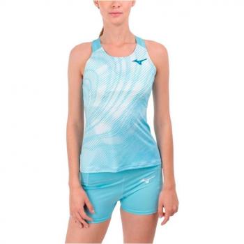 Camiseta de pádel Mizuno Charge Printed Mujer Azul