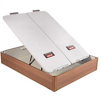 Canapé Abatible Pikolin Design Tapa Embutida 31 cm - 180x200 cm - Cerezo - Alta Resistencia y Capacidad de Almacenamiento 911L