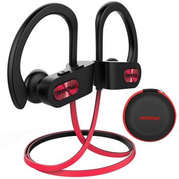 Mpow Auriculares Bluetooth Deportivos, V4.1 Impermeable IPX7 In-Ear Cascos Inalámbricos,Auricular Running Deporte Correr con Micrófono,Cancelación de Ruido CVC 6.0 para iPhone