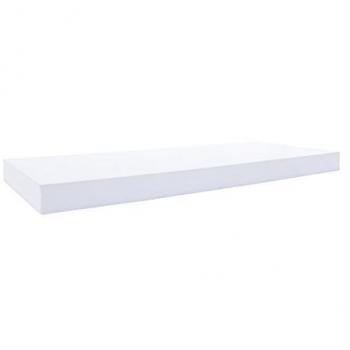 Juego de 2 Estanterías Modernas de Madera Blanca - Medidas: 3.8x60x25 cm
