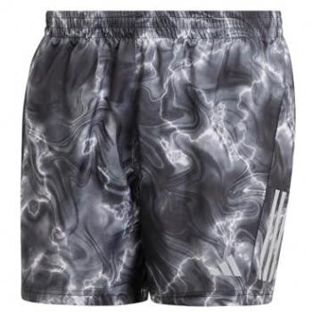 Pantalones Cortos Adidas Own The Run AOP 5'' Negro Multicolor