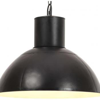 Lámpara colgante redonda negra 25W 48cm E27